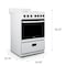 Premium Levella 24" 4-Burner Electric Stove in White  PRE2425GW - alternate 3